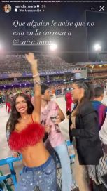 La noche de carnaval de Zaira y Wanda Nara con Yatra en Brasil