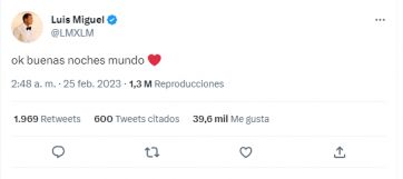¿Lo hackearon? Los mensajes de Luis Miguel que descolocaron a sus seguidores