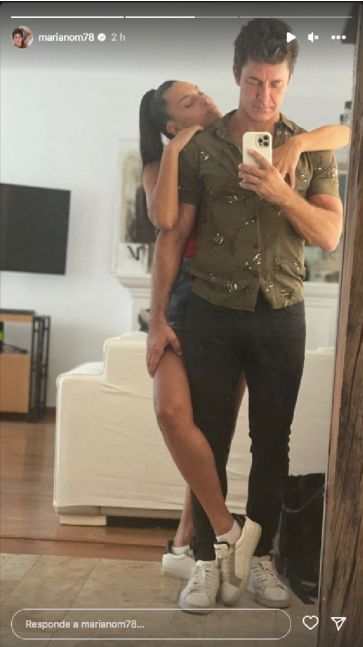 Mariano Martínez publicó la primera foto con su nueva novia