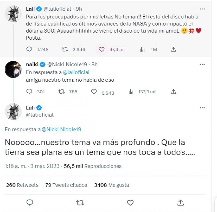 El ácido mensaje de Lali Espósito tras las críticas que recibió por su última canción