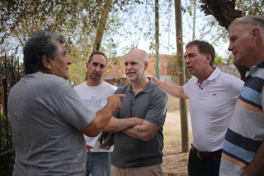 Larreta y Santilli cruzan la General Paz y ponen quinta a fondo en sus campañas