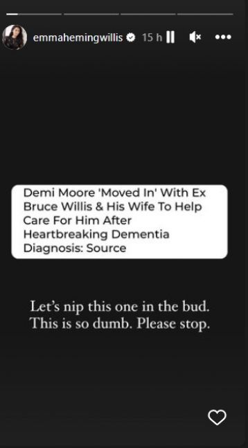 El enojo de la esposa de Bruce Willis tras los rumores de que Demi Moore se muda con ellos