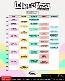 Todos los horarios de los shows del Lollapalooza 2023