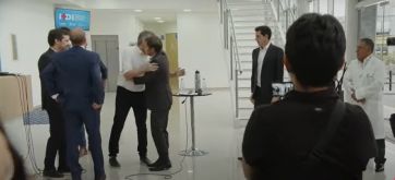 Tras el altercado público, Kicillof y Máximo se vieron las caras en tierras de Insaurralde
