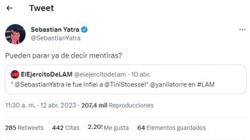 Yanina Latorre afirma que Sebastián Yatra le fue infiel a Tini