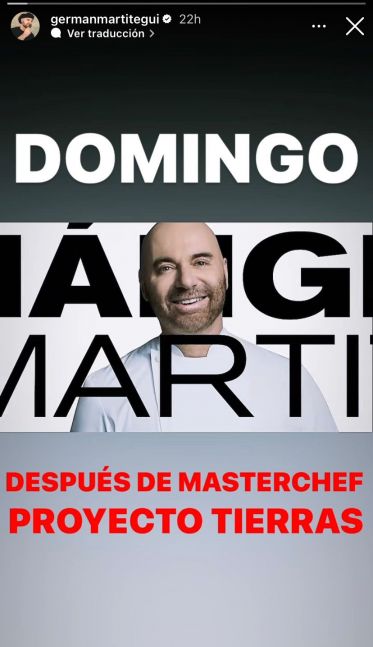 Germán Martitegui abandona MasterChef: los motivos