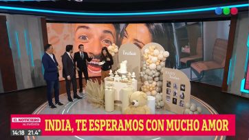 Sorprendieron a la China Ansa con un Baby Shower en su despedida del noticiero