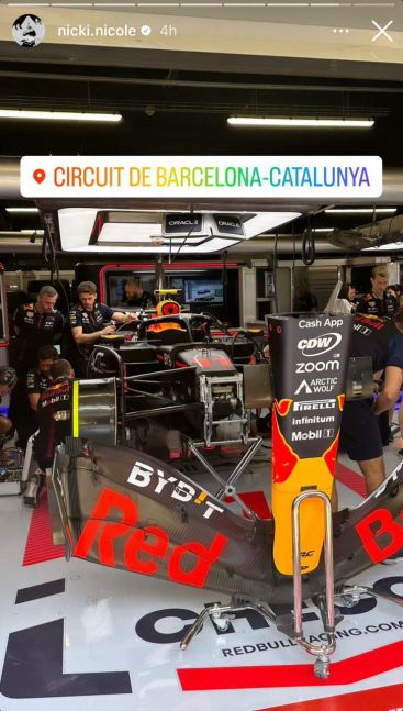 Nicky Nicole estuvo presente en el Gran Premio de España: Me encanta ver las carreras