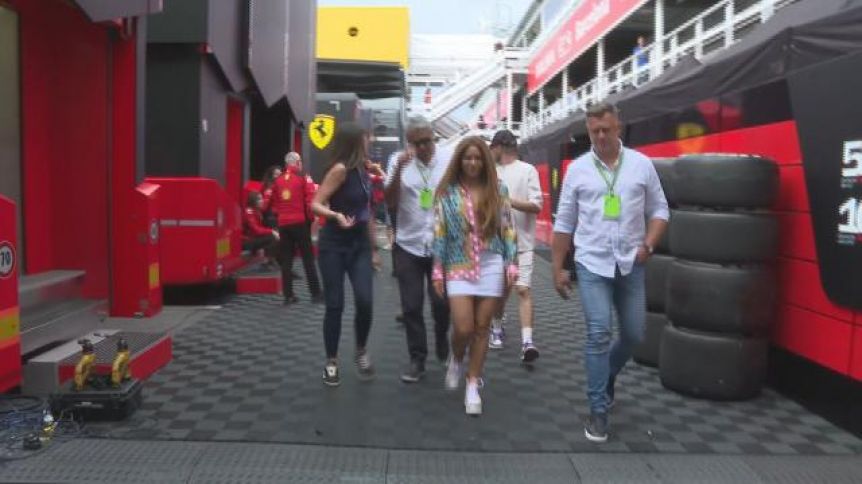 Shakira y Lewis Hamilton se mostraron nuevamente juntos en España