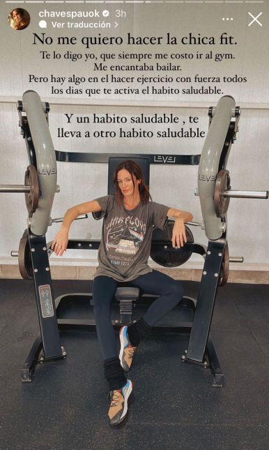 Paula Chaves habló de su secreto para llevar una vida saludable: Siempre me costó ir al gym