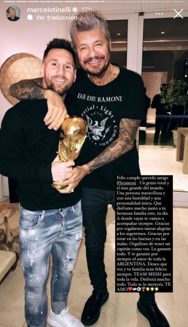 El sentido mensaje de Marcelo Tinelli a Lionel Messi en su cumpleaños: Lo ganaste todo