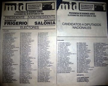 Todas las boletas desde 1983 hasta hoy