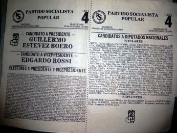 Todas las boletas desde 1983 hasta hoy