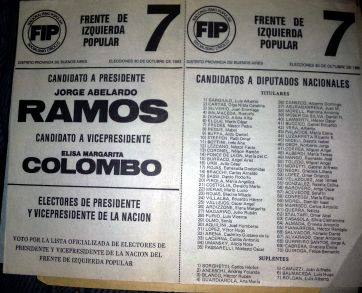 Todas las boletas desde 1983 hasta hoy