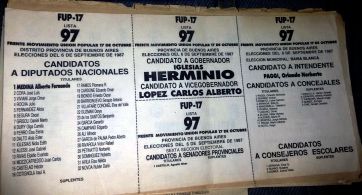 Todas las boletas desde 1983 hasta hoy