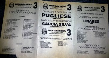 Todas las boletas desde 1983 hasta hoy