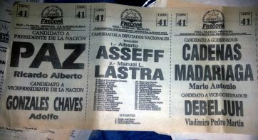 Todas las boletas desde 1983 hasta hoy