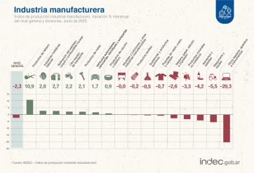 Duro golpe a la industria: cuánto cayó en el último año y qué factores influyeron