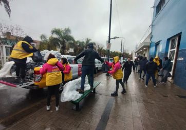 La Provincia instaló un comando en el Estadio Único para asistir a los evacuados por la tormenta