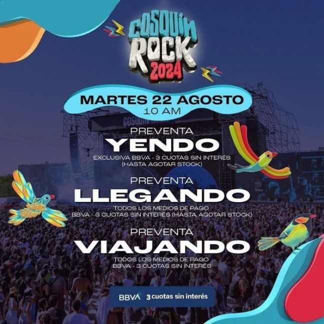Se anunció la preventa de entradas para el Cosquín Rock 2024: toda la información