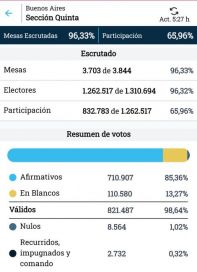 Los desencantados de la Quinta: abstención, blancos y los que no pasaron el piso