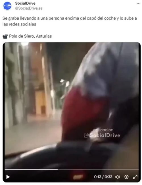 Se grabó llevando a un amigo en el capot del auto, compartió el video y lo denunciaron