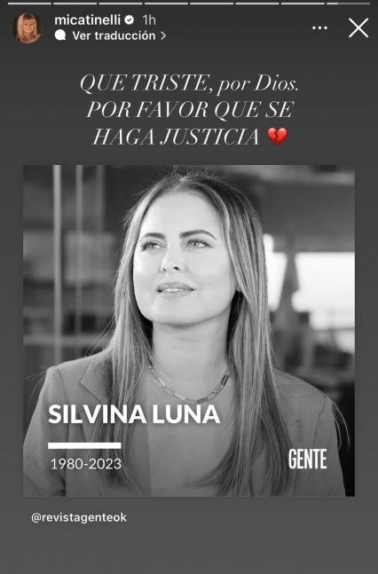 Luto en el espectáculo: los mensajes de los famosos para despedir a Silvina Luna
