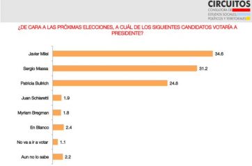 Encuesta: Javier Milei sigue adelante en un clima de incertidumbre y pesimismo