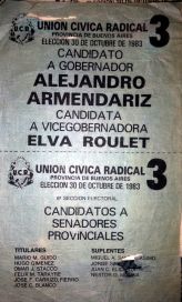 Los intendentes del 83, la boleta en blanco y negro, los electores y casi nada de mujeres