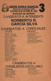 Los intendentes del 83, la boleta en blanco y negro, los electores y casi nada de mujeres