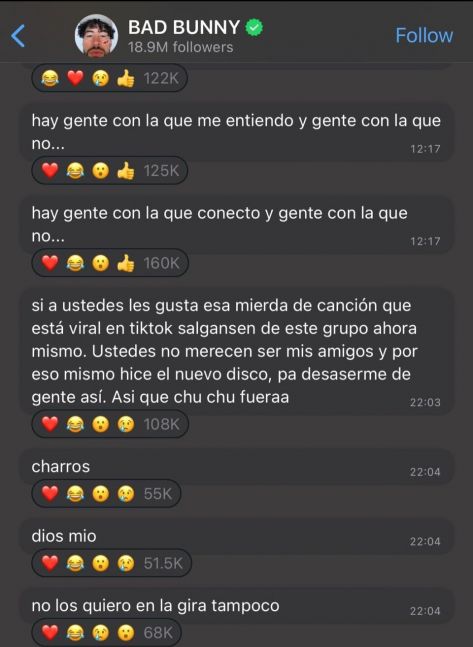 Bad Bunny explotó contra sus fans: entérate que pasó