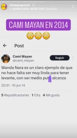 Una influencer insultó a Wanda Nara y se hizo viral: enterate de los motivos