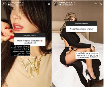 Ya no se calla: Wanda Nara reveló a quién está dedicada su canción 'Bad Bitch'