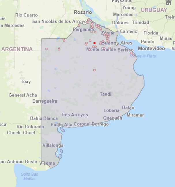 El mapa de la encefalomielitis: un virus que preocupa a la zona núcleo de la Provincia
