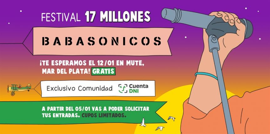 Babasonicos brindará un show gratuito exclusivo para la Comunidad Cuenta DNI: cómo conseguir entradas