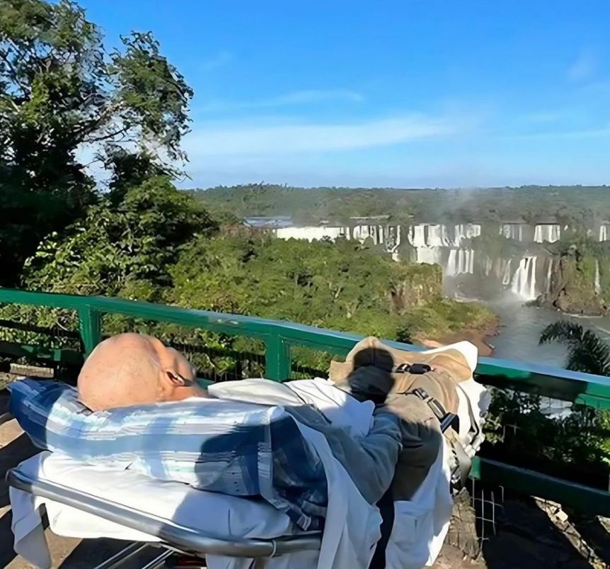 Tenía una enfermedad terminal y expresó su último deseo: conocer las Cataratas del Iguazú