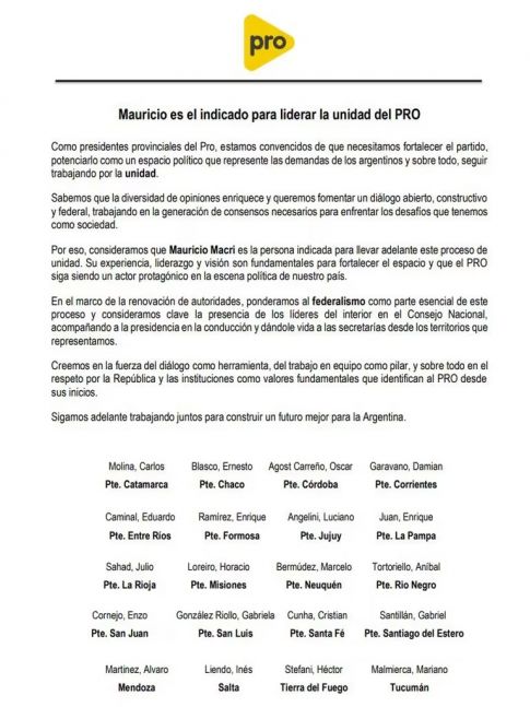 La interna a full: un sector del PRO se sube al operativo clamor para el regreso de Macri a la presidencia