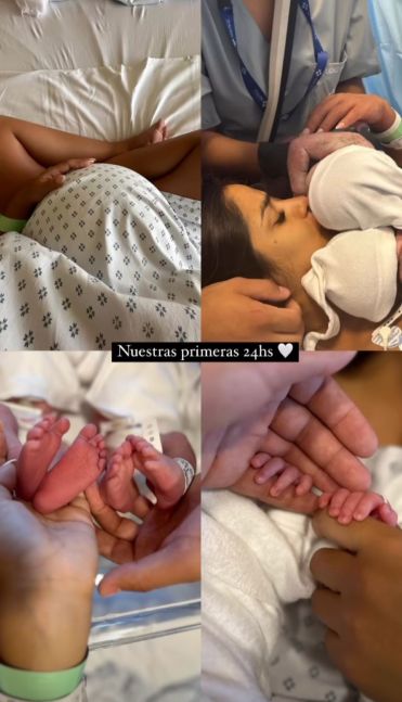 Las primeras fotos de las gemelas y las sentidas palabras de Daniela Celis a horas de dar a luz
