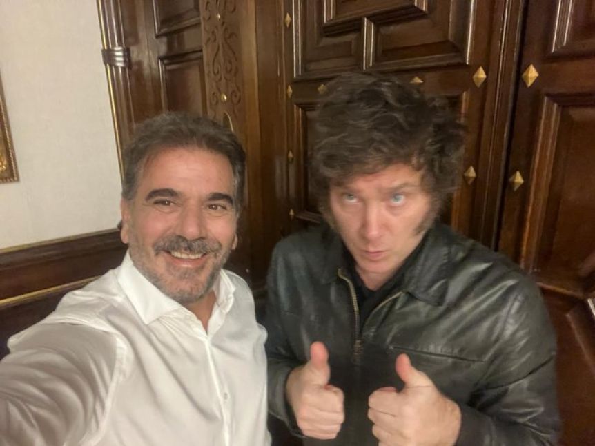 Con Milei y una selfie, Ritondo fogonea la alianza entre el PRO y los libertarios