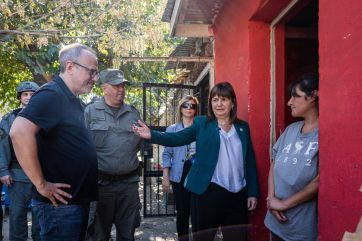 Valenzuela y Bullrich dieron la bienvenida a más fuerzas federales en Fuerte Apache