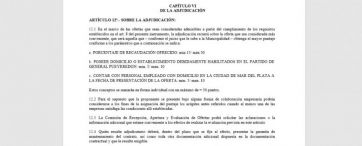 Claroscuros del pliego del medido: limitación a empresas marplatenses y la condición de los empleados