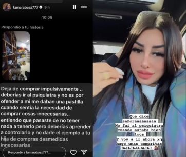 Cómo reaccionó Tamara Báez cuando una fan le hizo una curiosa recomendación