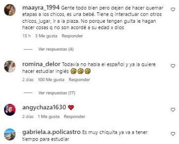 Cande Ruggeri compartió la nueva actividad de su hija y generó polémica