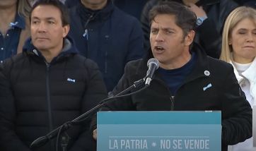 Kicillof pidió “construir una alternativa popular a esta política de hambre”