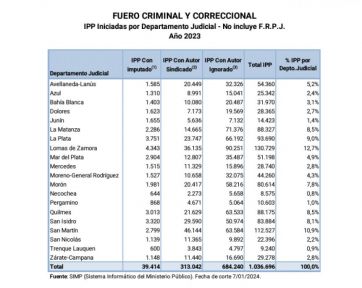 Con un millón de denuncias, los delitos cometidos por menores azotan a la Provincia