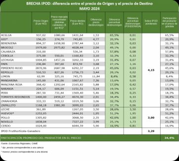 Golpe al bolsillo: según un índice, del campo a la góndola los precios se triplicaron