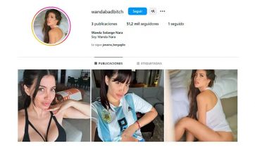 Wanda Nara armó una cuenta de Instagram paralela a la oficial