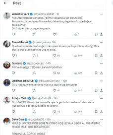 Piña va, piña viene: libertarios mileístas y dialoguistas se tiraron “con de todo” por las jubilaciones