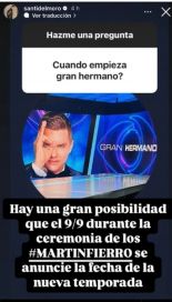 Santiago del Moro reveló cuando volvería Gran Hermano a la televisión