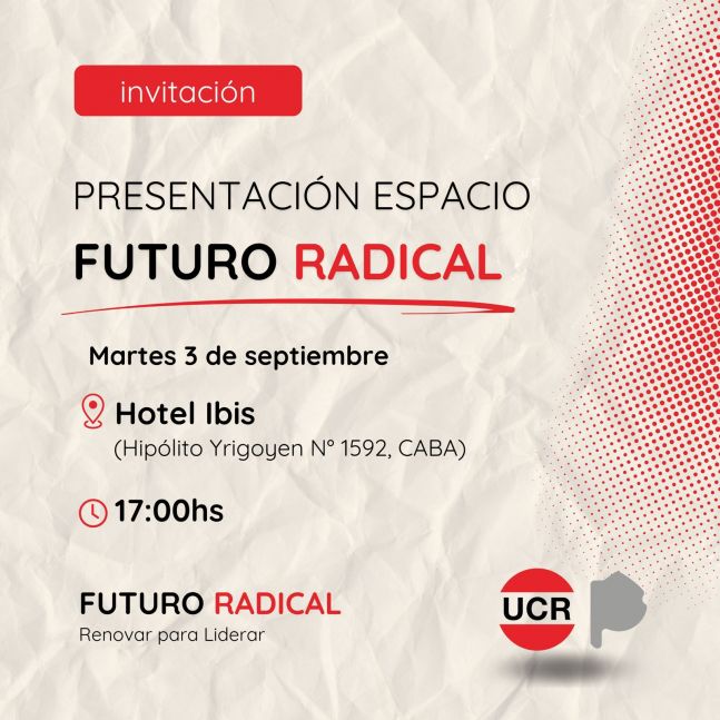 Manes y Lousteau lanzan “Futuro Radical” y presentan su lista para la interna 